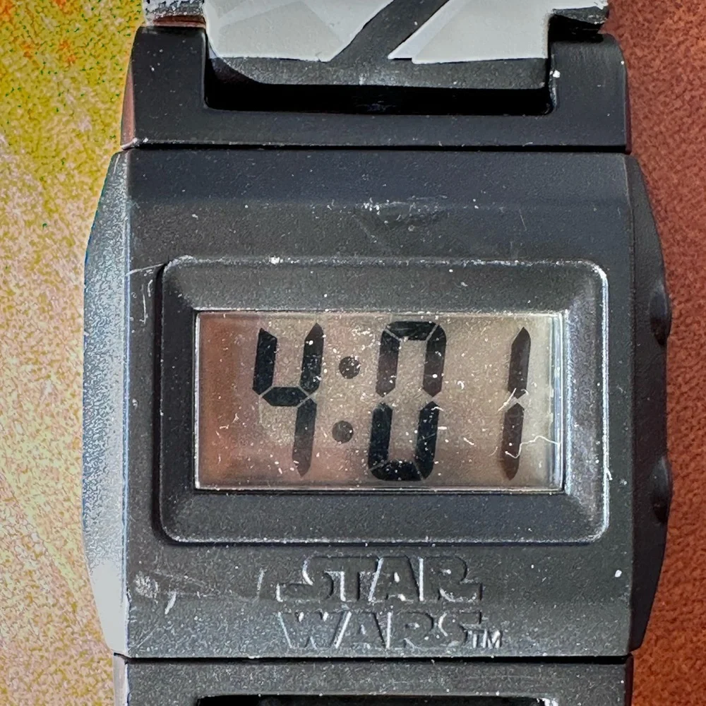 Star Wars A New Hope Digital Watch Luke Skywalker Storm Trooper Vintage